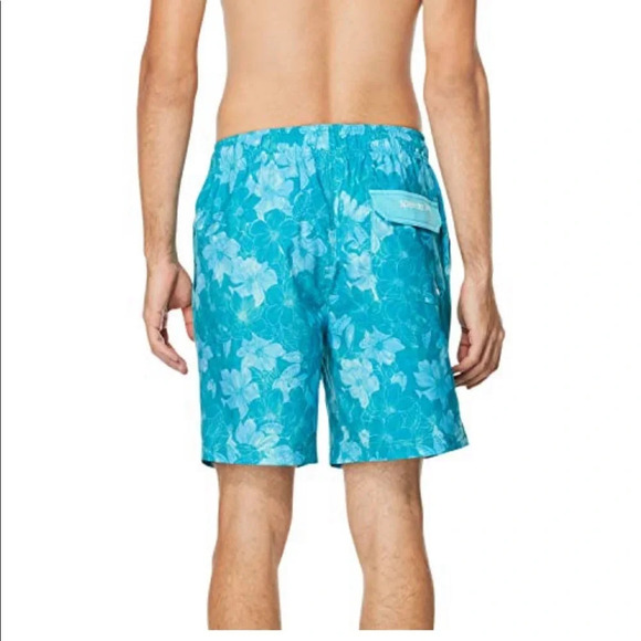 . Speedo Men's Swim Trunk Mid Length Redondo Floral - Picture 2 of 2
